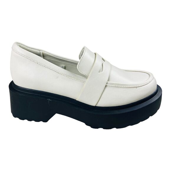 Pre-Owned Wild Fable White Women's Memory Foam Slip On Lacey Loafer Size 9.5 - Picture 1 of 8